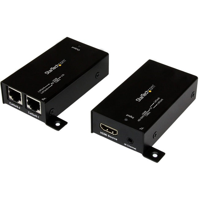 StarTech.com StarTech.com HDMI over Dual CAT5 Extender - No Power Adapter Required - HDMI over CAT5 with IR Extension - 7.1 Audio Support - 30m (100 ft.) - 1080p - ST121SHD30
