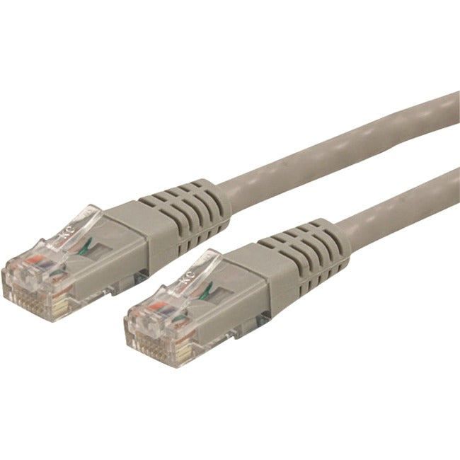 StarTech.com Câble Ethernet CAT6 30 cm - Gigabit moulé gris - 100 W PoE UTP 650 MHz - Cordon de raccordement de catégorie 6 Câblage certifié UL/TIA