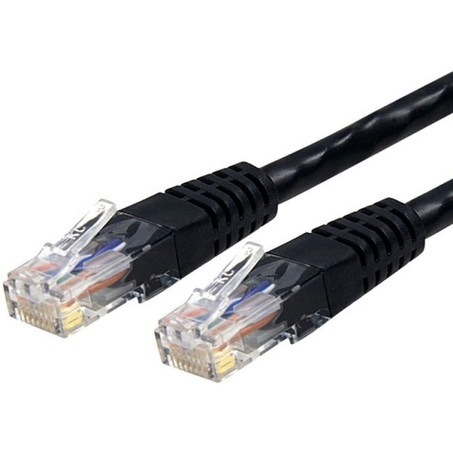 StarTech.com Câble Ethernet CAT6 de 15 pieds - Gigabit moulé noir - 100 W PoE UTP 650 MHz - Cordon de raccordement de catégorie 6 Câblage certifié UL/TIA