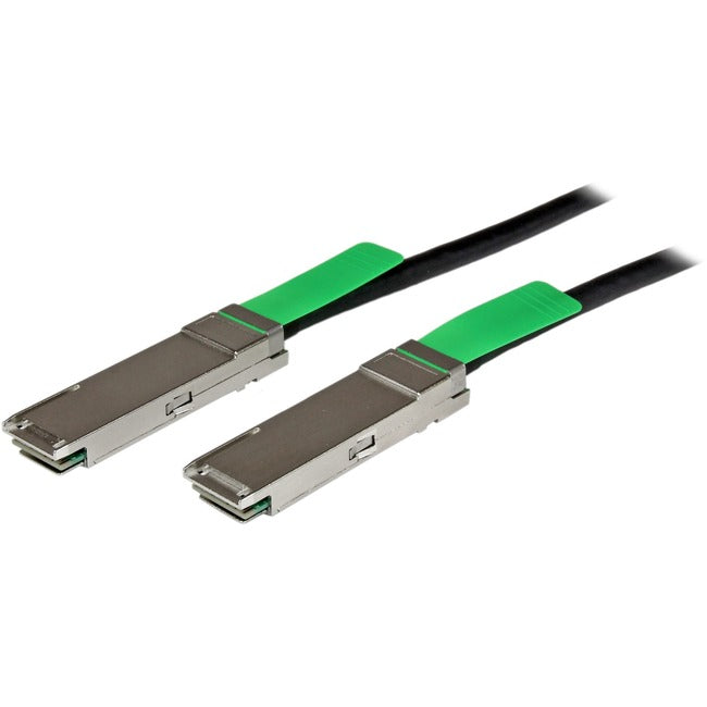 StarTech.com Câble à connexion directe MSA compatible non codé 2 m 40G QSFP+ vers QSFP+ - DAC cuivre 40 GbE QSFP+ 40 Gbit/s Low Power Passive Twinax