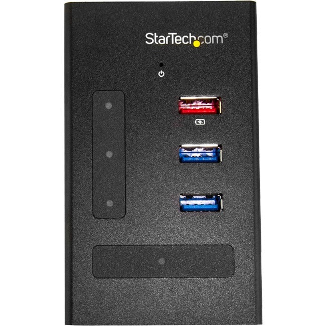 StarTech.com Hub USB 3.0 4 ports - 1x USB-C & 3x USB-A - Hub USB Type-A en métal montable - 5Gbps USB 3.1/3.2 Gen 1 - Auto-alimenté - BC 1.2