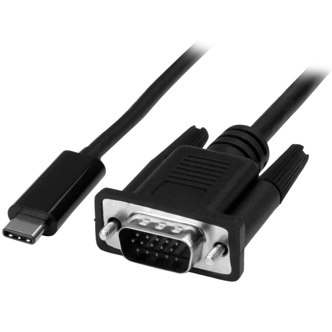 StarTech.com Câble USB C vers VGA de 3 pi/1 m - Câble adaptateur pour moniteur vidéo USB Type C DP de type C vers VGA - Fonctionne avec Thunderbolt 3
