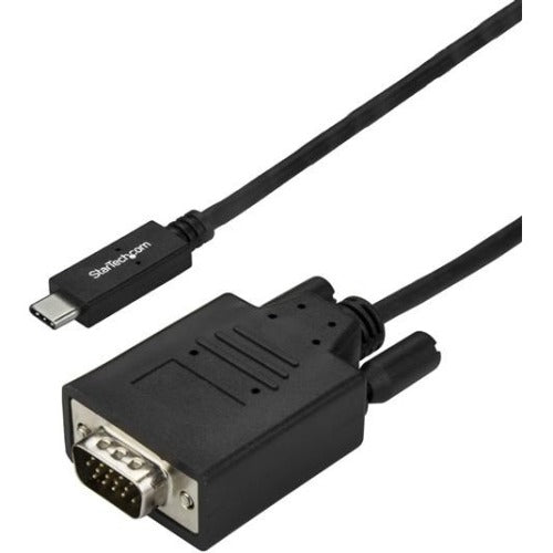StarTech.com Câble USB C vers VGA de 6 pi/2 m - Câble adaptateur pour moniteur vidéo USB Type C DP de type C vers VGA - Fonctionne avec Thunderbolt 3