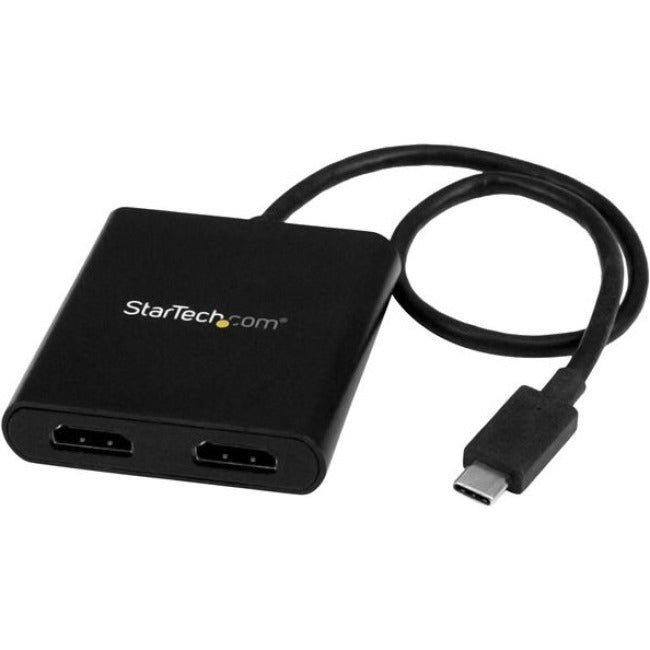 StarTech.com 2-Port Multi Monitor Adapter - USB-C to HDMI Video Splitter - USB Type-C to HDMI MST Hub - Thunderbolt 3 Compatible - Windows