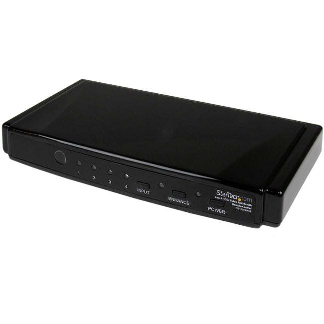 StarTech.com Commutateur HDMI 1.3 4-en-1 - Commutateur vidéo/audio - 4 ports - HDMI - Télécommande