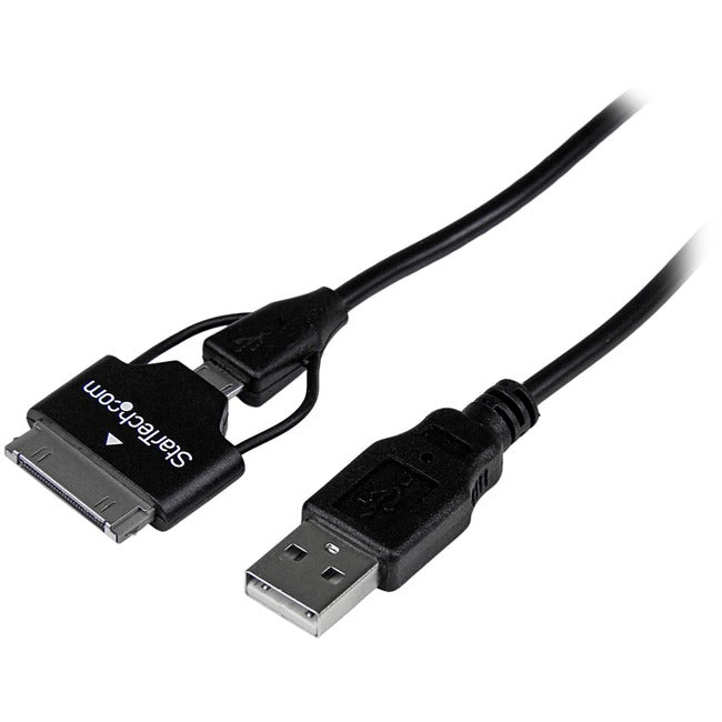 StarTech.com 0.65m (2 ft) Samsung Galaxy Tab™ Dock Connector or Micro USB to USB Combo Cable