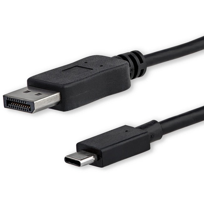StarTech.com Câble USB C vers DisplayPort 1.2 3 pi/1 m 4K 60 Hz - Câble adaptateur vidéo USB Type-C vers DP HBR2 - Compatible TB3 - Noir