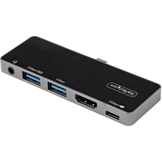 StarTech.com USB C Multiport Adapter, USB-C to 4K 60Hz HDMI, 100W PD Pass-Through, 3xUSB, Audio, USB-C Mini Dock, Portable USB Type-C Dock
