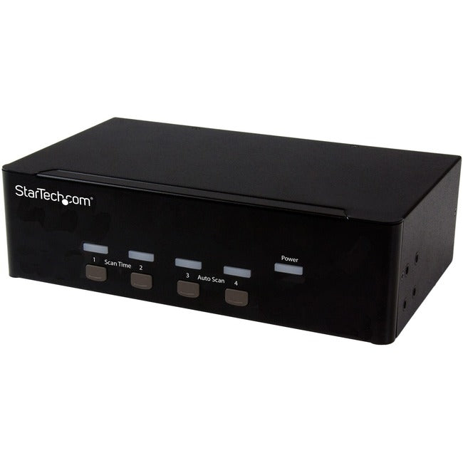 Commutateur KVM 4 ports StarTech.com avec double VGA et hub USB 2 ports - USB 2.0