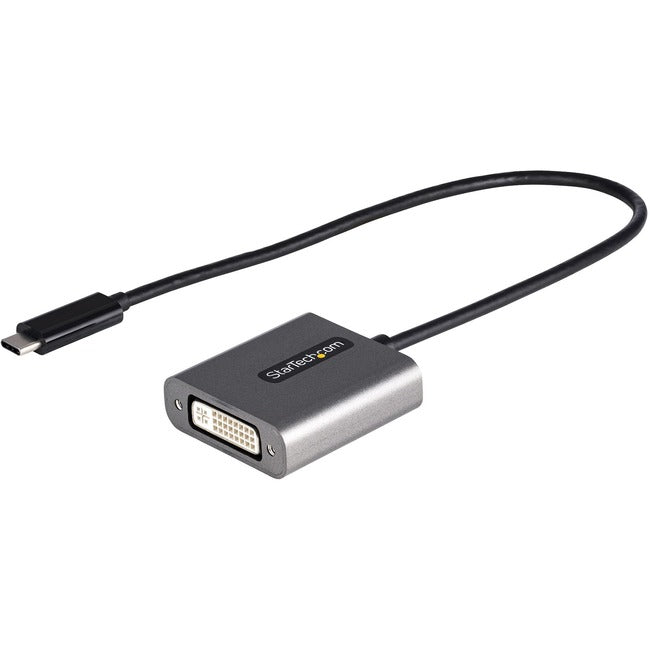StarTech.com Adaptateur USB C vers DVI, 1920 x 1200p, clé adaptateur USB Type-C vers DVI-D, convertisseur vidéo écran/moniteur USB-C vers DVI, câble 12"