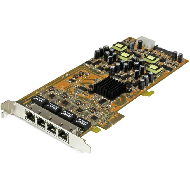 Carte réseau PCIe Power over Ethernet 4 ports Gigabit StarTech.com - PSE / PoE PCI Express NIC