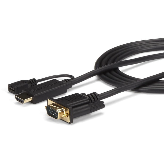 StarTech.com Câble HDMI vers VGA - 3 pi / 1 m - 1080p - 1920 x 1200 - Câble HDMI actif - Câble pour moniteur - Câble pour ordinateur