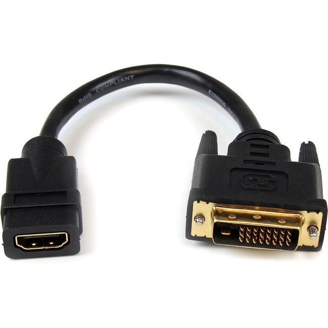 StarTech.com Câble adaptateur vidéo HDMI® vers DVI-D 8 pouces - HDMI femelle vers DVI mâle