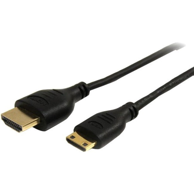 StarTech.com 3 ft Slim High Speed HDMI® Cable with Ethernet - HDMI to HDMI Mini M/M