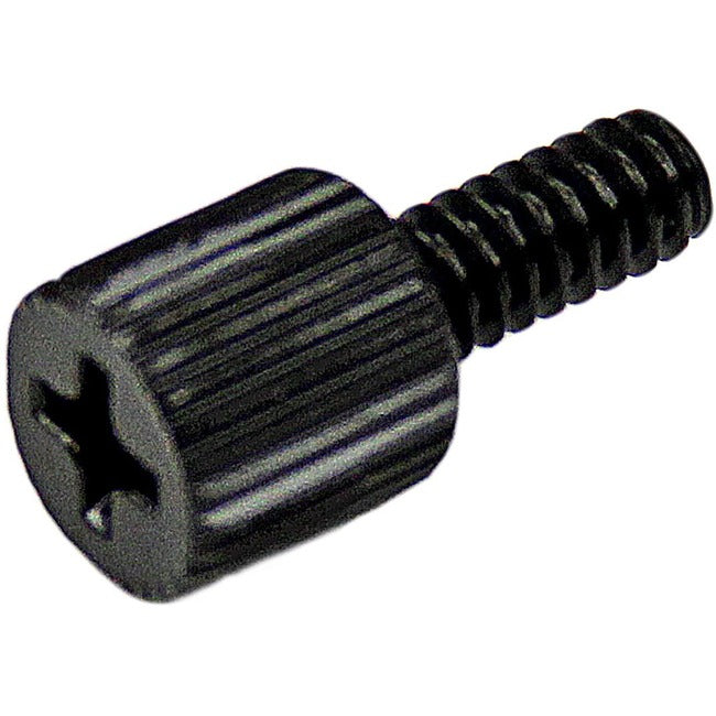 StarTech.com StarTech.com 6-32, 5/16" Long Black Metal Case Thumbscrew - Paquet de 50 - Vis à oreilles en métal - Vis à oreilles pour boîtier PC - 8 mm (lot de 50)