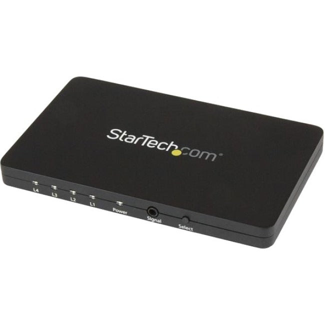 StarTech.com Commutateur vidéo automatique HDMI à 4 ports avec boîtier en aluminium et prise en charge MHL - 4K 30 Hz