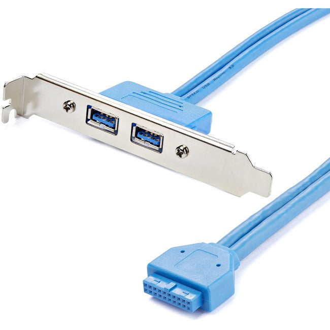 StarTech.com Adaptateur de plaque à fente femelle 2 ports USB 3.0 A