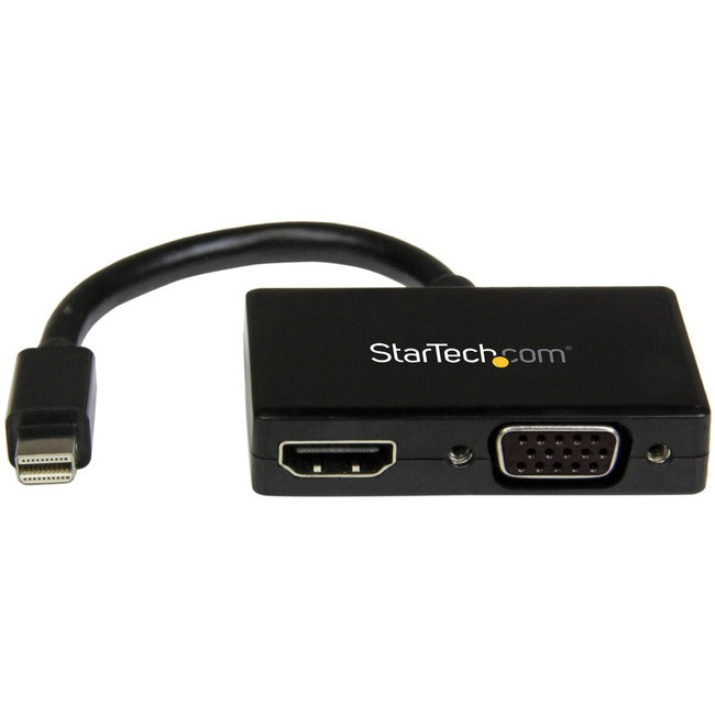 Adaptateur A/V de voyage StarTech.com : Convertisseur Mini DisplayPort vers HDMI ou VGA 2 en 1