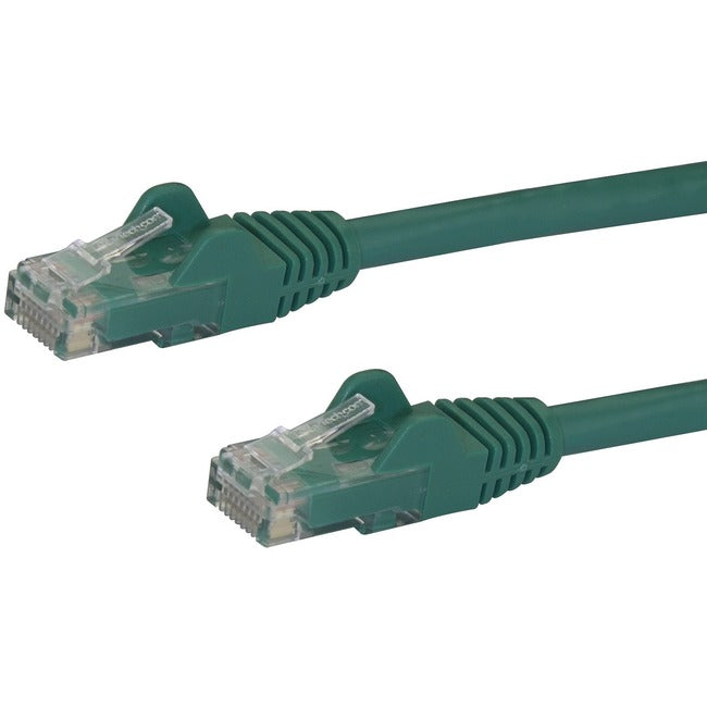 Câble Ethernet 6 pouces CAT6 de StarTech.com - Gigabit sans accroc vert - 100 W PoE UTP 650 MHz Catégorie 6 Cordon de raccordement Câblage certifié UL/TIA