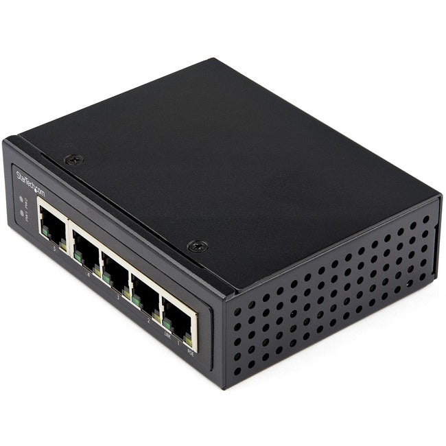 StarTech.com Commutateur PoE Gigabit Industriel 5 Ports 30W - Commutateur Power Over Ethernet - Commutateur réseau GbE POE+ - Non géré - IP-30
