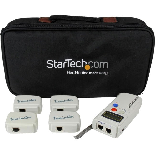StarTech.com StarTech.com Professional Testeur de câble réseau RJ45 avec 4 prises de bouclage à distance - LAN Cable Tester Professional - Périphérique de test réseau - Token Ring