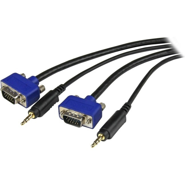 StarTech.com Câble coaxial VGA pour moniteur haute résolution de 1,8 m avec audio - HD15 M/M
