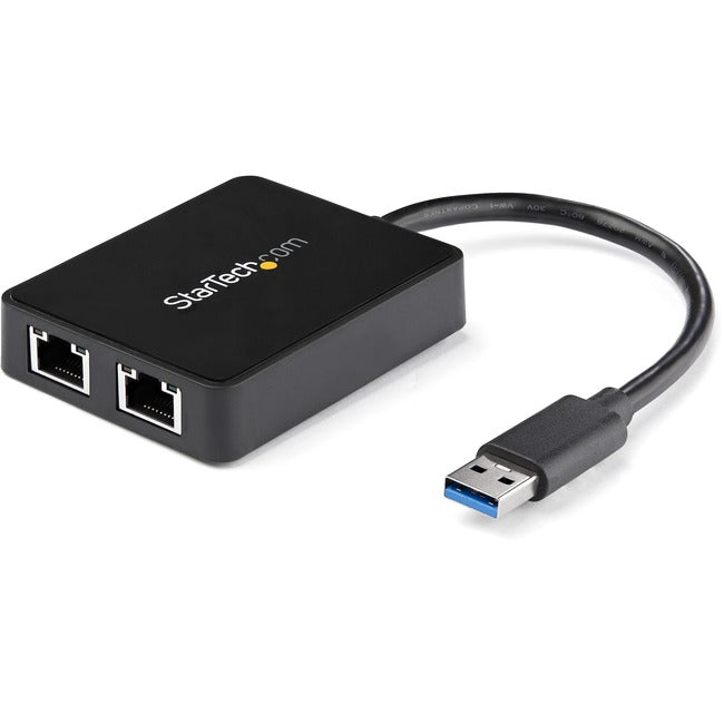 StarTech.com Adaptateur NIC USB 3.0 vers Gigabit Ethernet à deux ports avec port USB