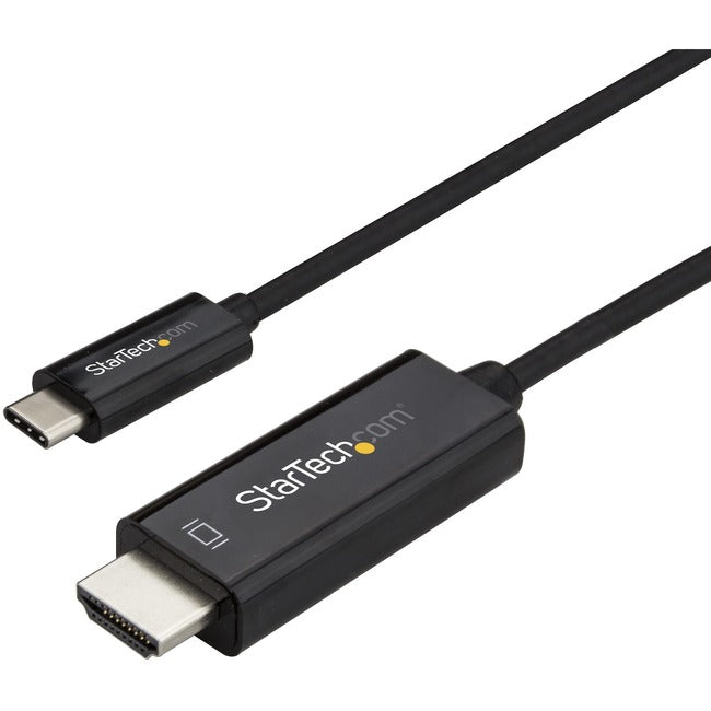 StarTech.com Câble USB C vers HDMI de 3 m (10 pi) - Câble adaptateur d'affichage vidéo 4K 60 Hz USB Type C DP Alt Mode vers HDMI 2.0 - Fonctionne avec Thunderbolt 3