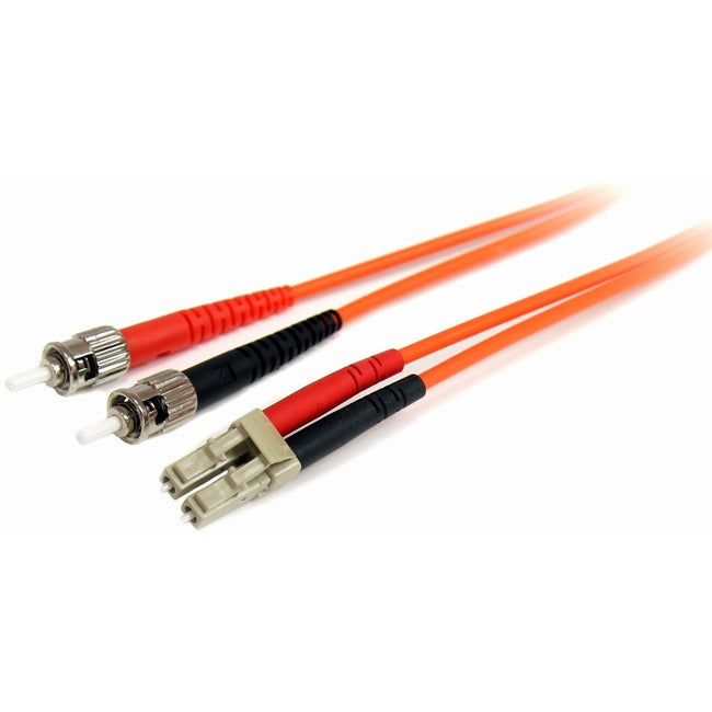 Câble fibre optique StarTech.com 2 m - Duplex multimode 62,5/125 - LSZH - LC/ST - OM1 - Câble de raccordement fibre LC vers ST