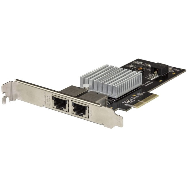 Carte adaptateur réseau PCIe 10G double port StarTech.com - Intel-X550AT 10GBASE-T PCI Express 10GbE Multi Gigabit Ethernet 5 vitesses NIC 2 ports