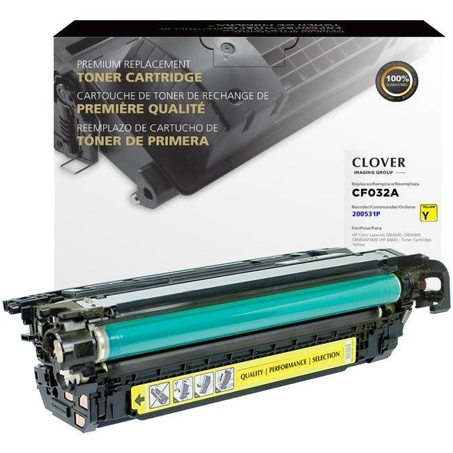 Clover Technologies Cartouche de toner remanufacturée - Alternative pour HP 646A - Jaune