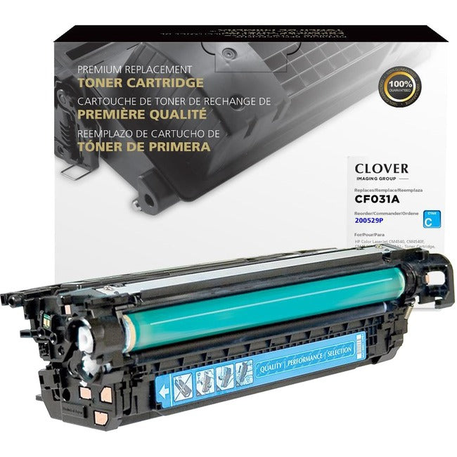 Clover Imaging Group Cartouche de toner remanufacturée - Alternative pour HP 646A - Cyan