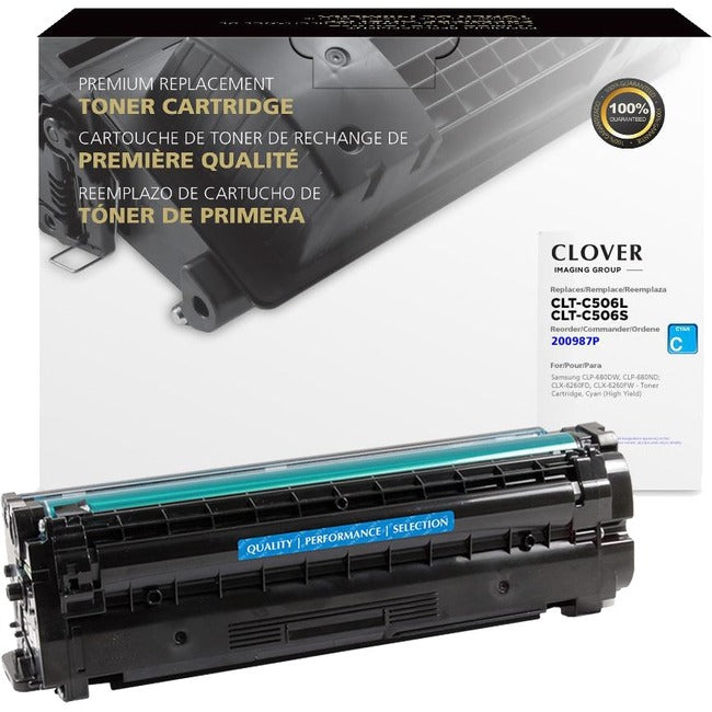 Clover Technologies Remanufactured Toner Cartridge - Alternative for Samsung - Cyan