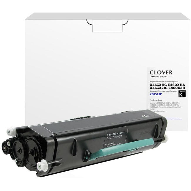 Clover Technologies Remanufactured Toner Cartridge - Alternative for Lexmark - Black