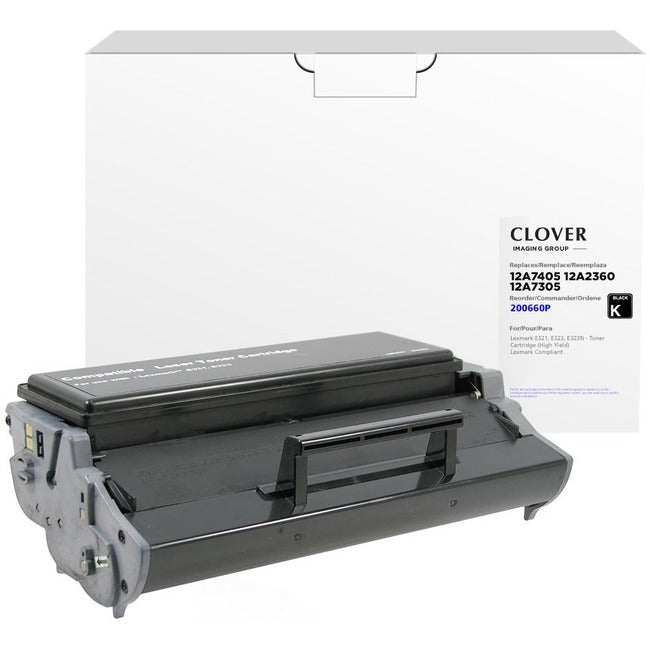 Clover Technologies Remanufactured Toner Cartridge - Alternative for Lexmark - Black