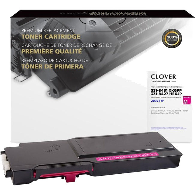 Clover Technologies Remanufactured Toner Cartridge - Alternative for Dell - Magenta