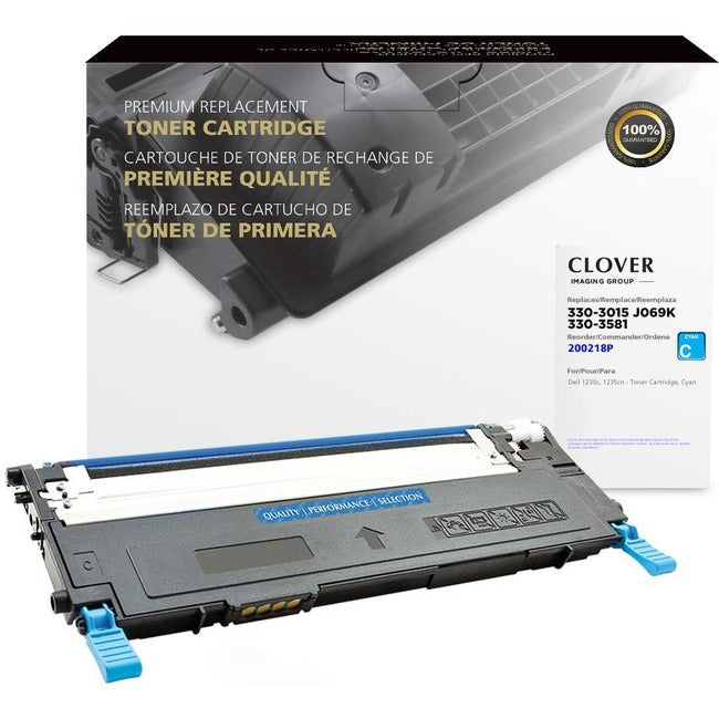 Clover Technologies Remanufactured Toner Cartridge - Alternative for Dell - Cyan