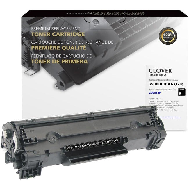 Clover Technologies Cartouche de Toner - Alternative pour Canon 728, 128, CRG-728 - Noir
