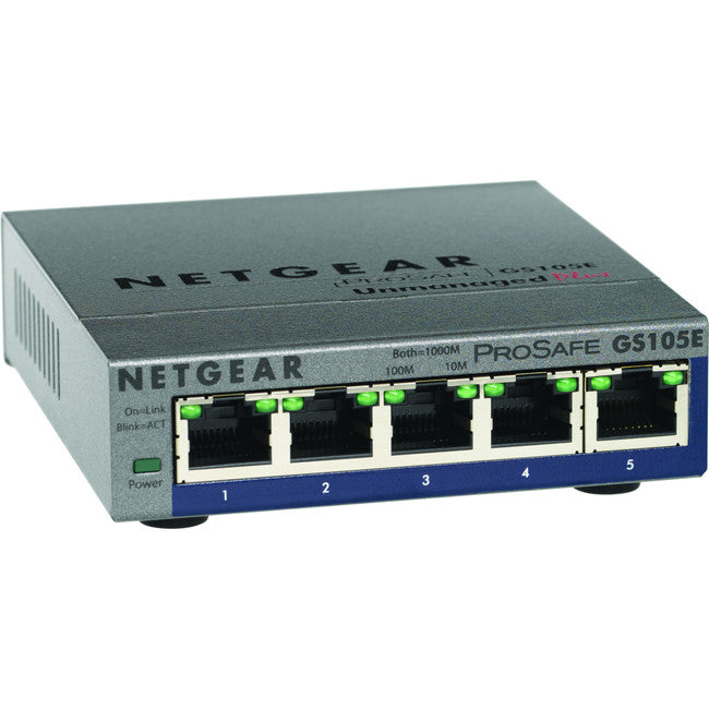 Commutateur Netgear ProSafe Plus, 5 ports Gigabit Ethernet 