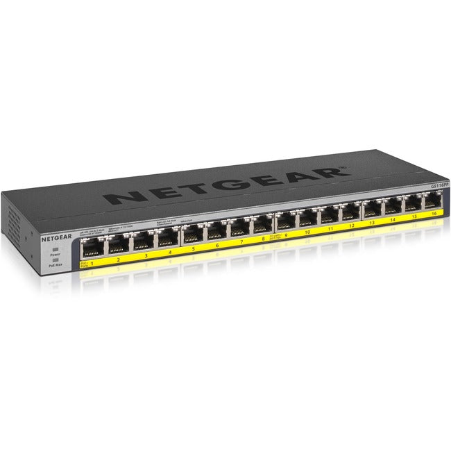 Commutateur non géré Netgear 16 ports 183 W PoE/PoE+ Gigabit Ethernet 