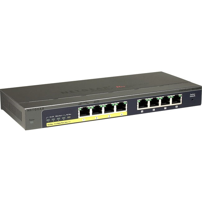 Commutateur Netgear ProSafe Plus Commutateur Gigabit Ethernet à 8 ports à 4 ports PoE