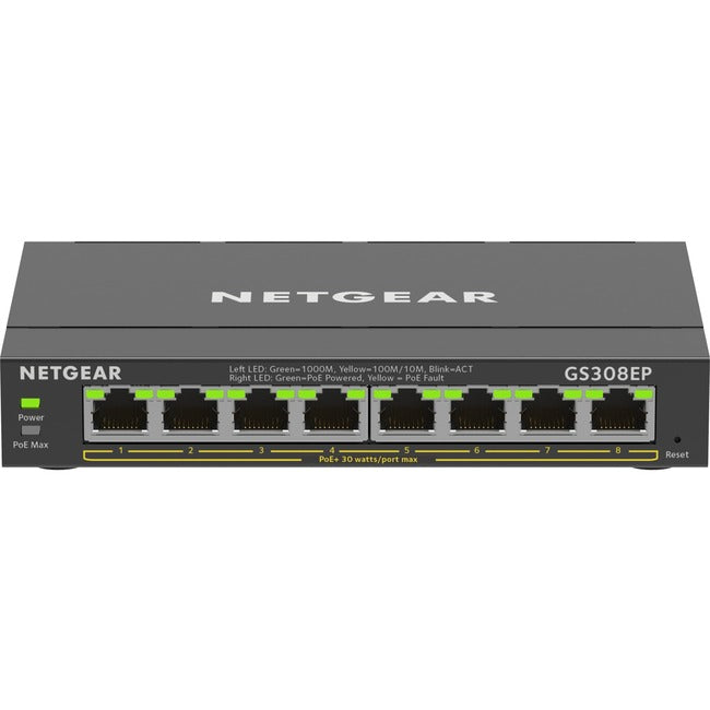 Netgear 8-Port Gigabit Ethernet PoE+ Commutateur Smart Managed Plus 