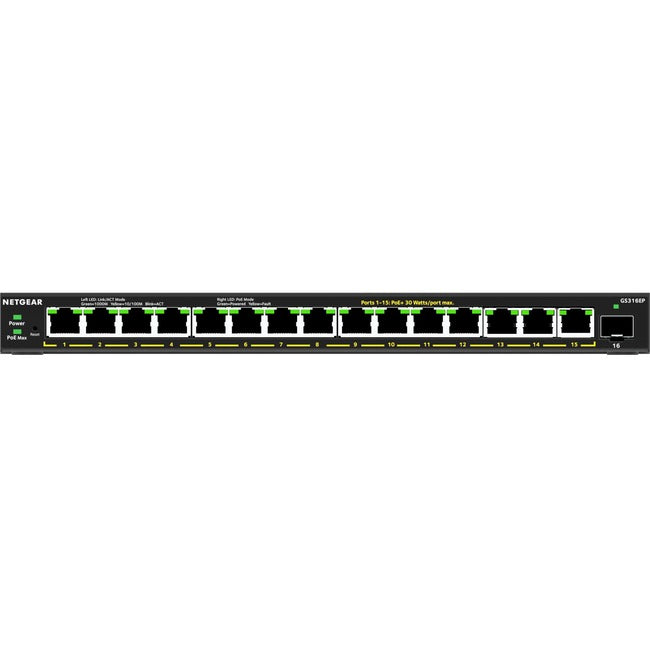 Commutateur Ethernet Netgear GS316EP