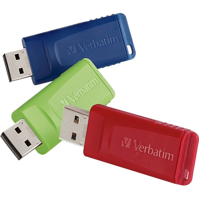 Clé USB Store 'n' Go de 4 Go de Verbatim - 3pk - Rouge, Vert, Bleu