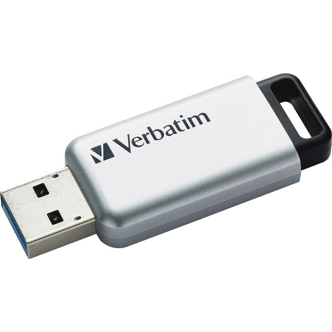 Clé USB 3.0 Store'n' Go Secure Pro de 32 Go de Verbatim avec cryptage matériel AES 256 - Argent