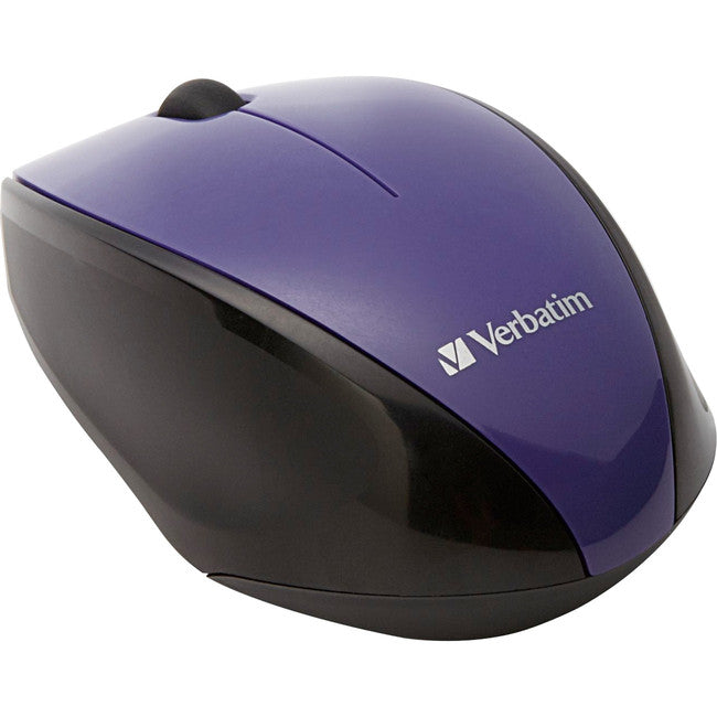 Verbatim Wireless Notebook Multi-Trac Blue LED Mouse - Violet