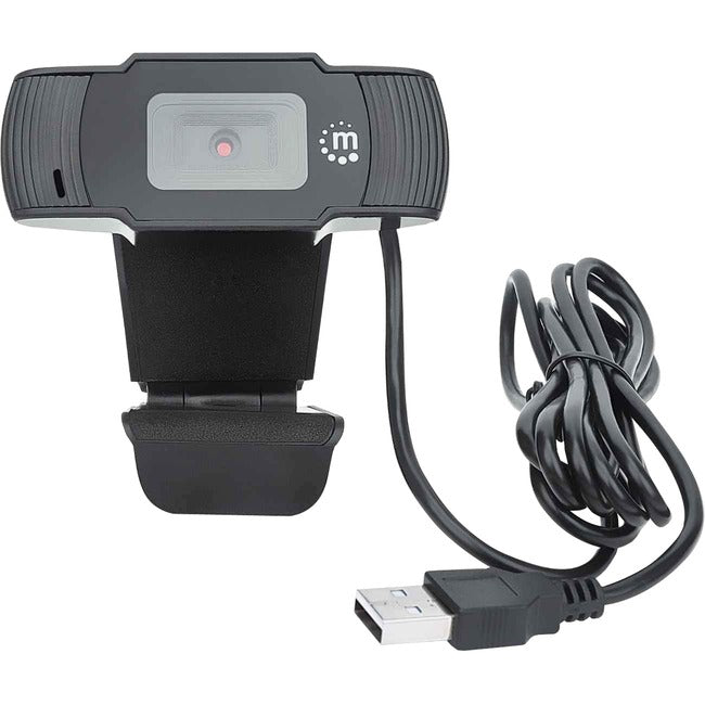 Webcam Manhattan - 2 Mégapixels - 30 ips - Noir - USB 2.0