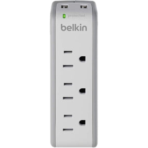Mini protection surtension  Belkin à 3 prises avec ports USB (2,1 A)