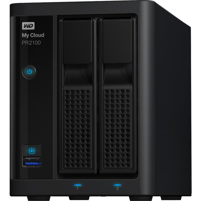 WD 0 To My Cloud PR2100 Pro Series Serveur multimédia sans disque avec transcodage, NAS - Network Attached Storage