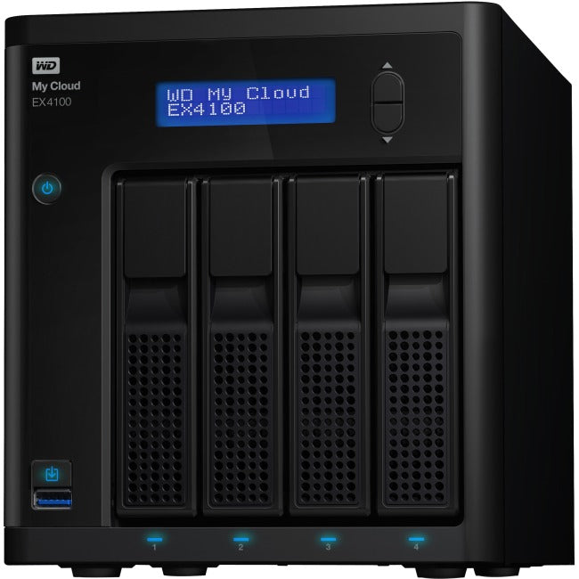 WD My Cloud Business Series EX4100, 8TB, 4-Bay Pre-configured NAS with WD Red™ Drives